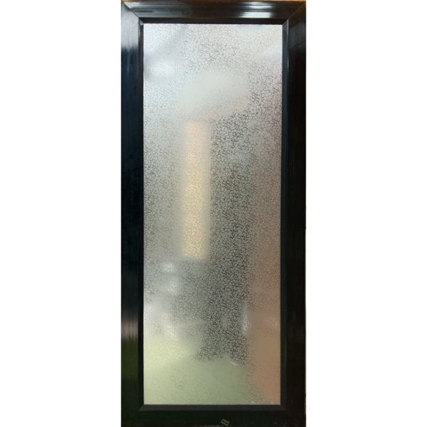 Frosted glass door with a dark frame M01